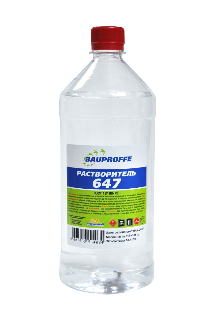 

Растворитель 647 BAUPROFFE 1л