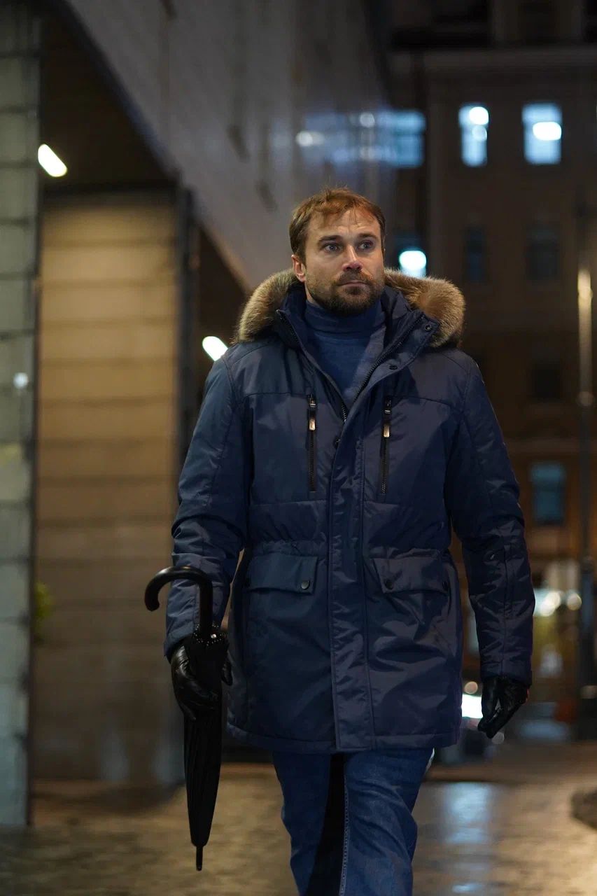 

Зимняя куртка мужская True Borman 21056 синяя 58 RU, Синий, 21056