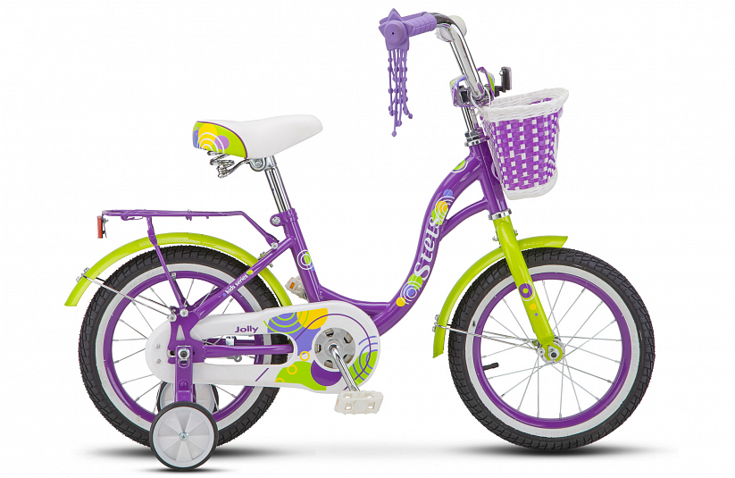 Велосипед STELS Jolly 14, колесо 14 , рост 9,5 , сезон 2023-2024, фиолетовый женский велосипед stels miss 7700 md v010 год 2023 фиолетовый ростовка 19