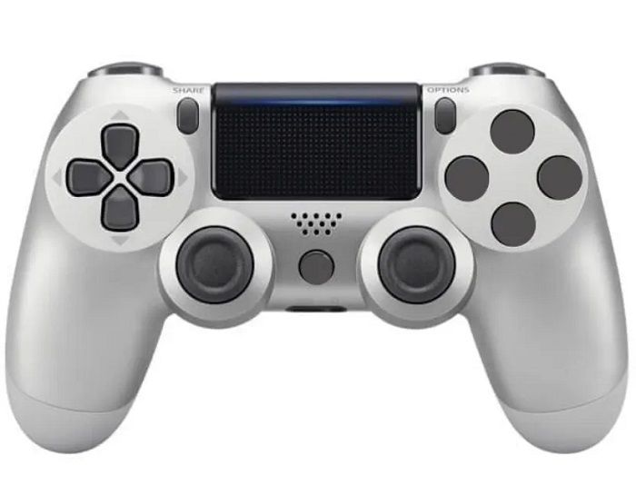 Геймпад (джойстик) DualShock 4 для Playstation 4 PS4, PC серебристый
