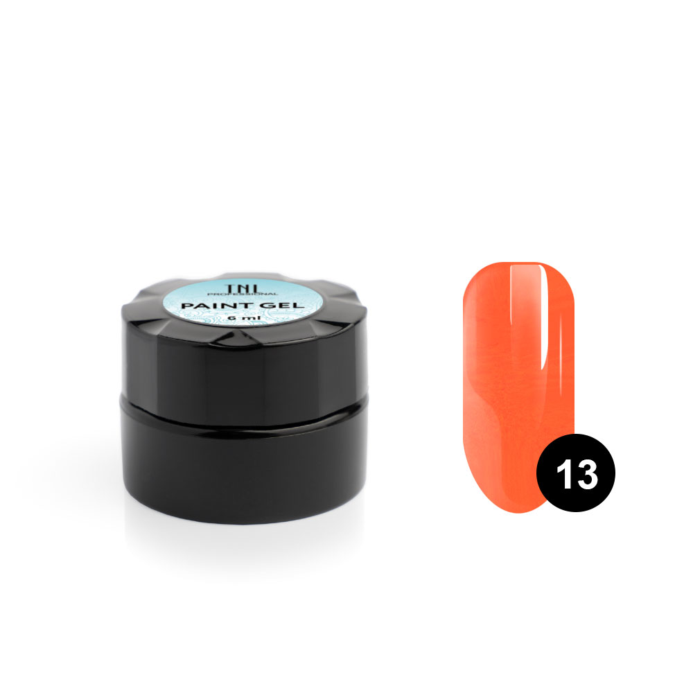 

Гель-краска для дизайна ногтей Paint Gel TNL №13 медная, 6 мл