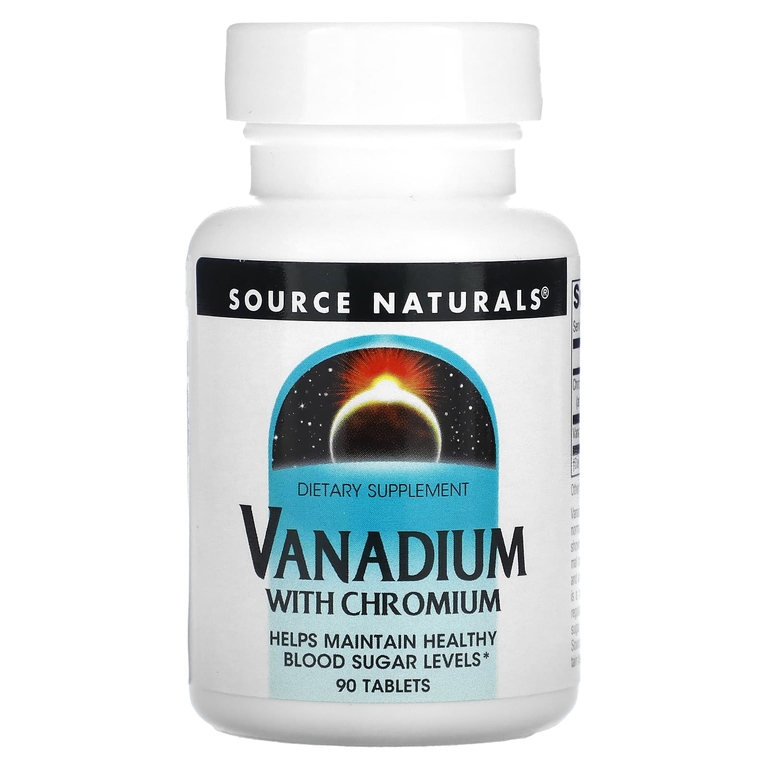 Ванадий с хромом Source Naturals Vanadium with Chromium таблетки 90 шт