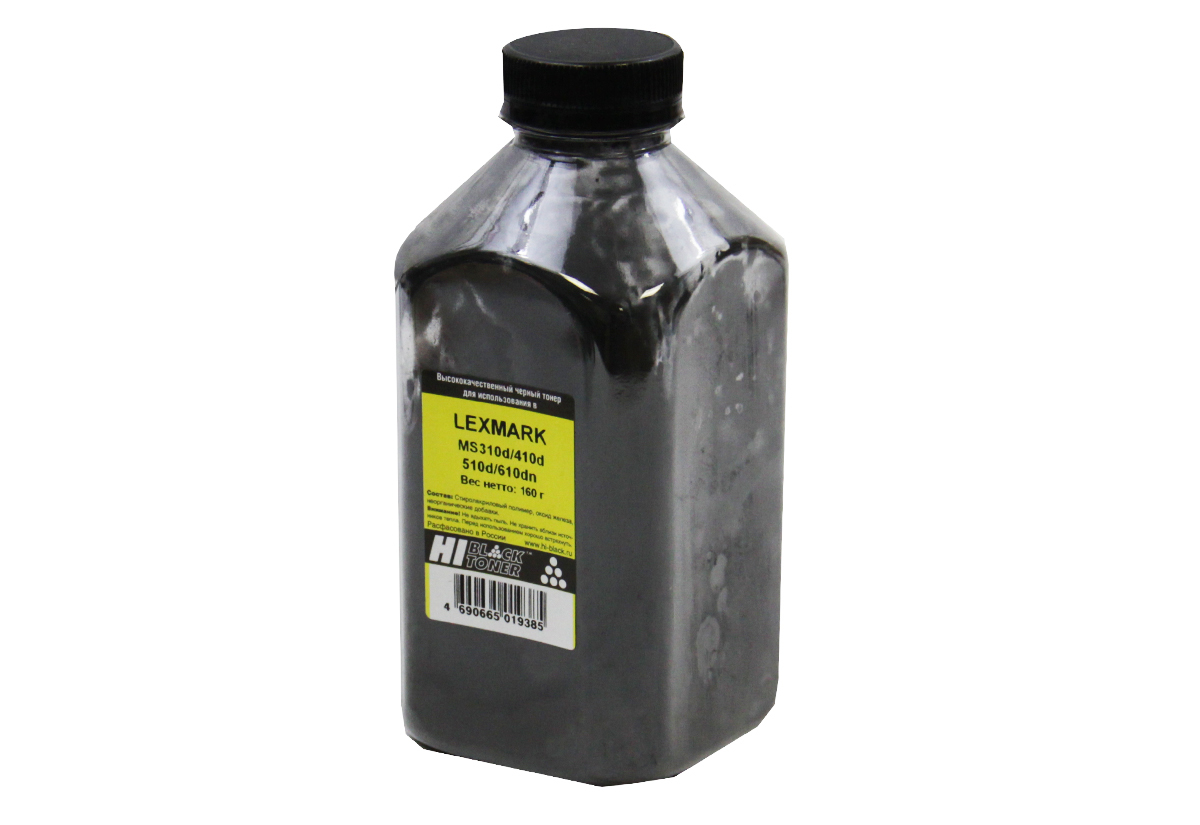 

Тонер Hi-Black подходит для Lexmark MS310 MS410 MS510 MS610 160гр флакон