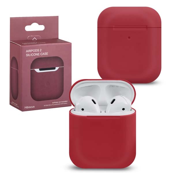 фото Чехол airpods 1/2 silicone hibiscus 4 nobrand