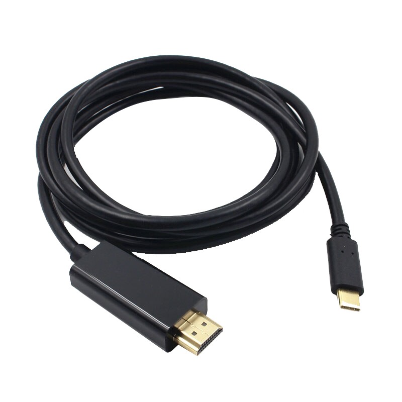 фото Кабель 2emarket usb type-c-hdmi, m-m 1,8м black (4322)