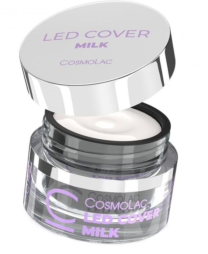 Гель для наращивания CosmoLac Led Cover Milk, 15 мл