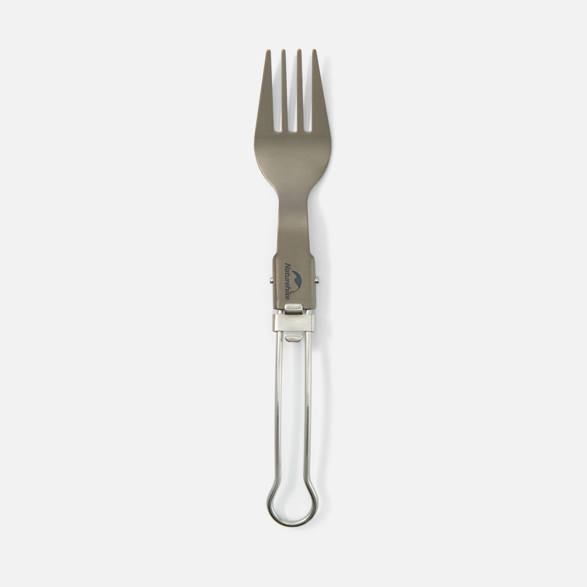 Вилка Naturehike 2022 Titanium Alloy Outdoor Travel Folding Tableware Fork