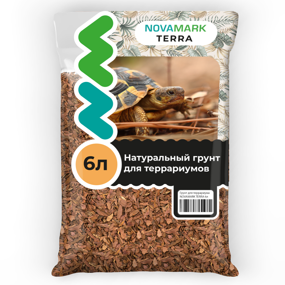 Грунт для террариума NOVAMARK TERRA Кора лиственницы, 6л