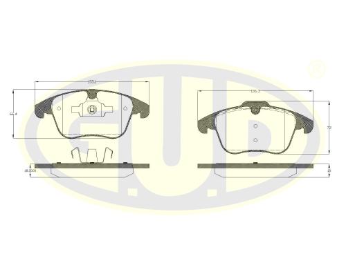 

Тормозные колодки G.U.D. GBP121900
