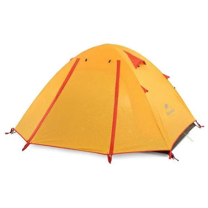 фото Палатка naturehike p-series aluminum pole tent, кемпинговая, 4 места, оранжевый