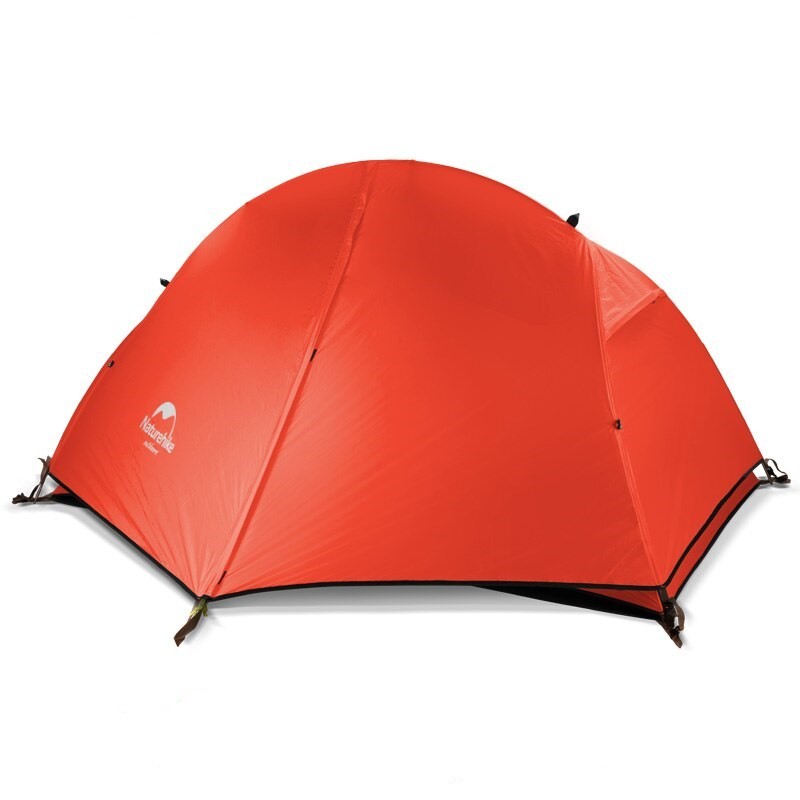 фото Палатка naturehike 2022 cycling ultralight 1 man tent + mats 20d silica orange