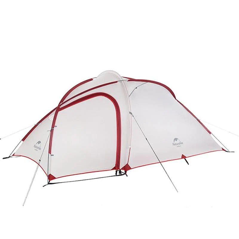 Палатка Naturehike Hiby One Big Bedroom 2-3 Man Tent, кемпинговая, 3 места, серый