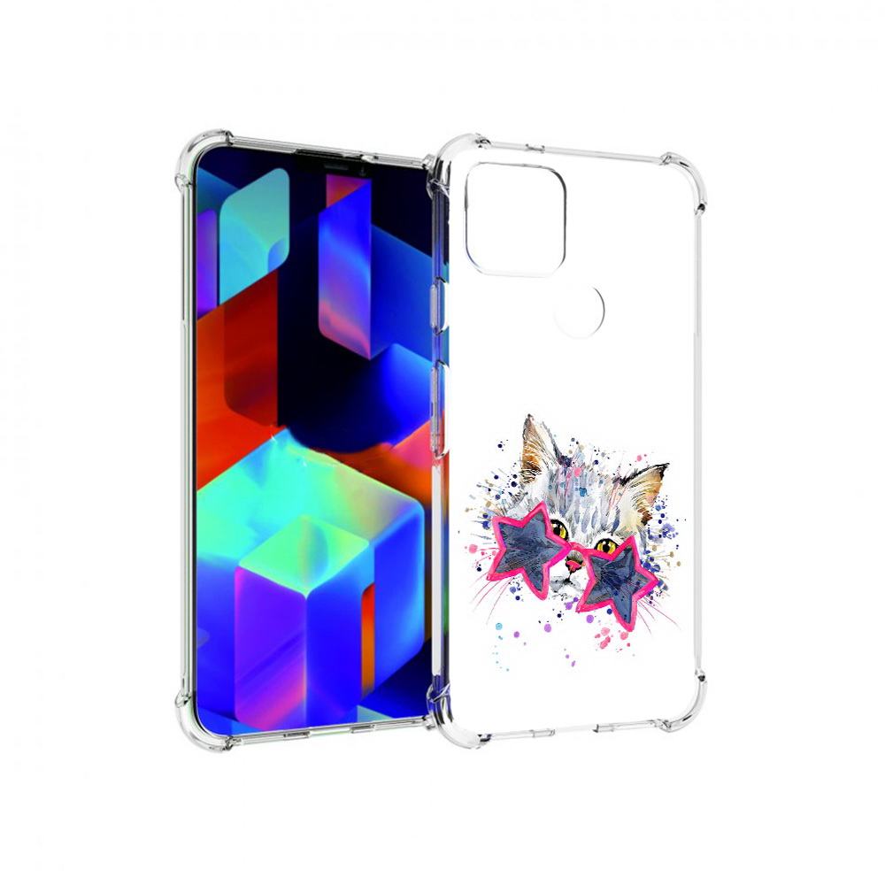 

Чехол MyPads Tocco для Google Pixel 5 звездные очки, Прозрачный, Tocco