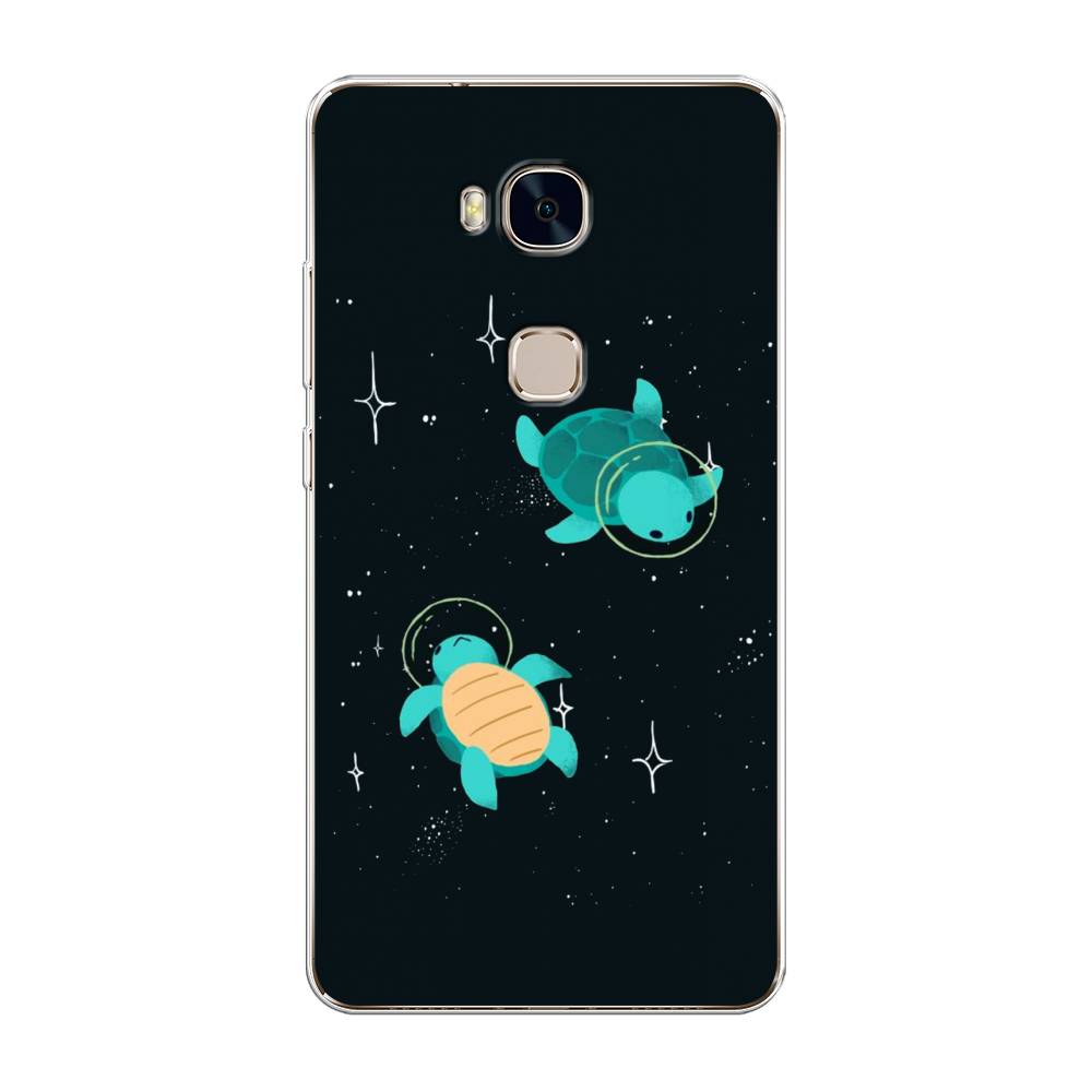 

Чехол Awog на Honor 5X "Черепашки космонавты", Разноцветный, 60550-4