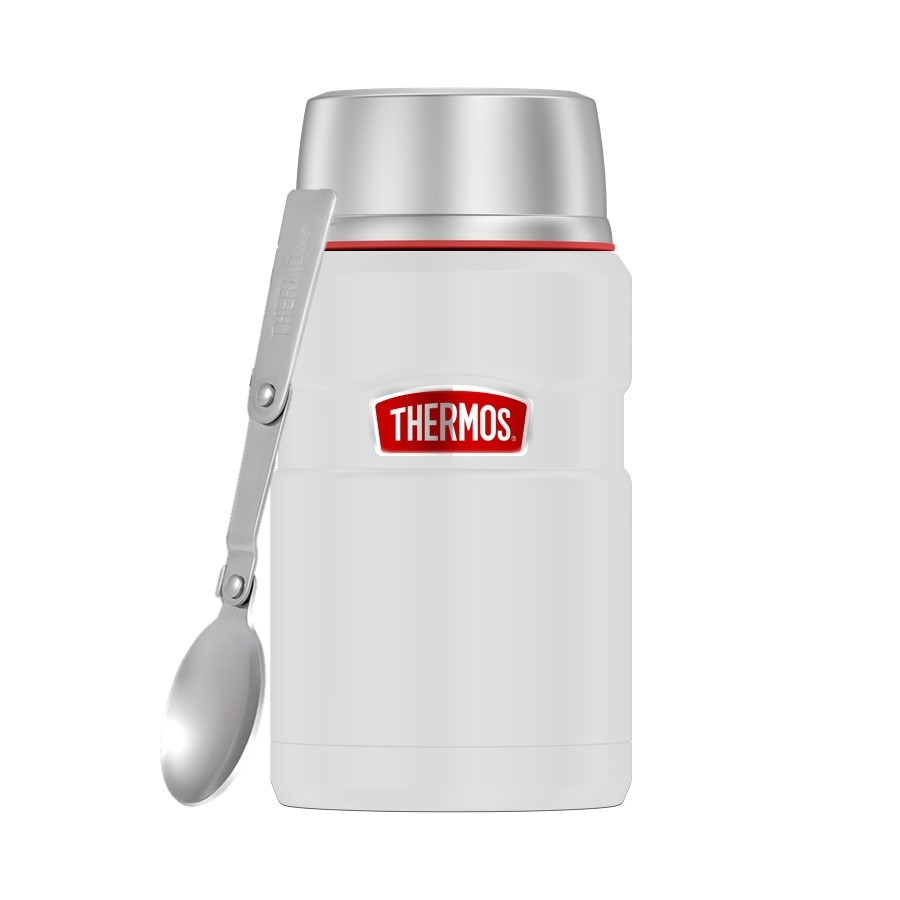 фото Термос thermos 2022-23 из нерж. стали с ложкой sk3020rcmw 0,71l