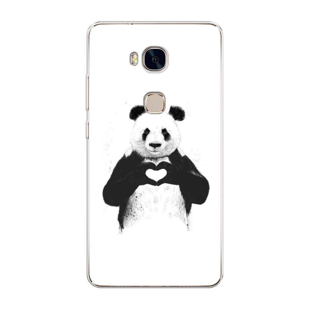 

Чехол Awog на Honor 5X "Панда love", Разноцветный, 60550-10