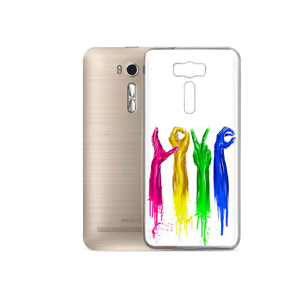 

Чехол MyPads Tocco для Asus ZenFone 2 Laser (ZE500KL) яркие руки love (PT16965.647.707), Прозрачный, Tocco