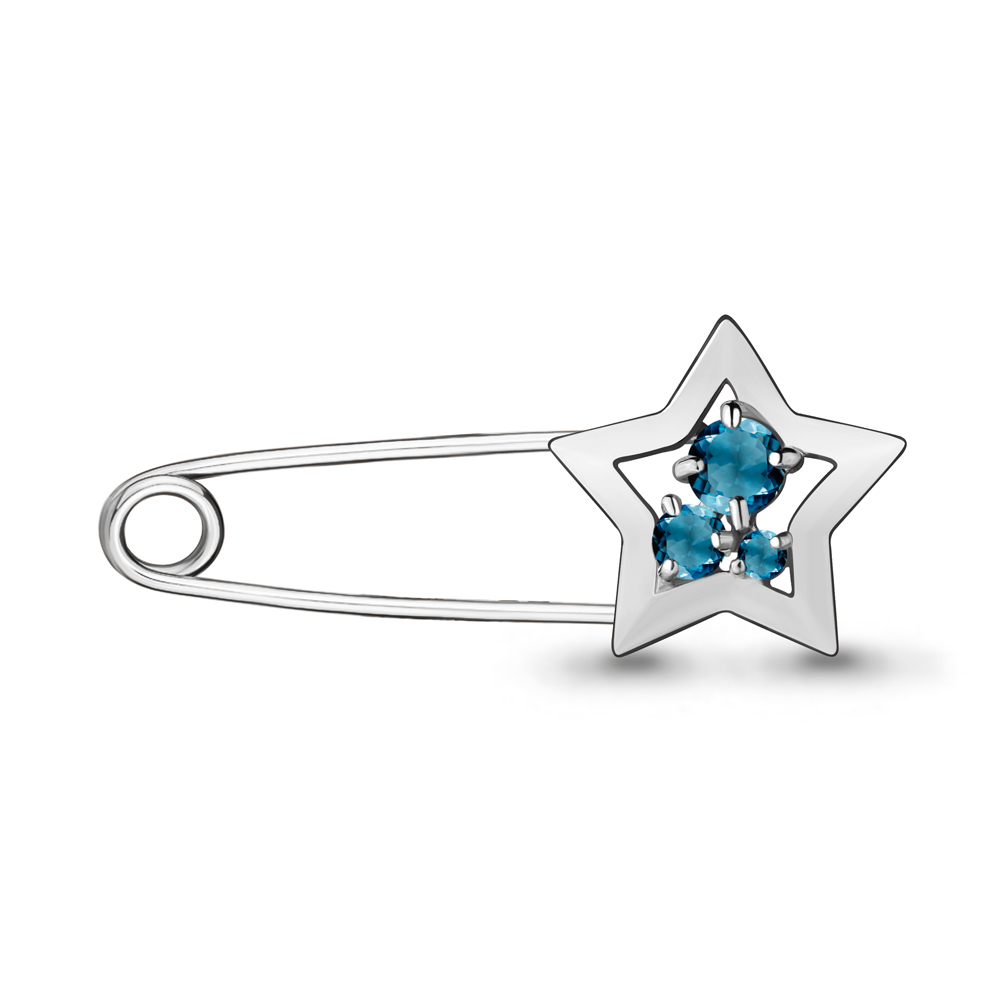 

Брошь из серебра с топазом Aquamarine 7272508_925_р, 7272508_925_р