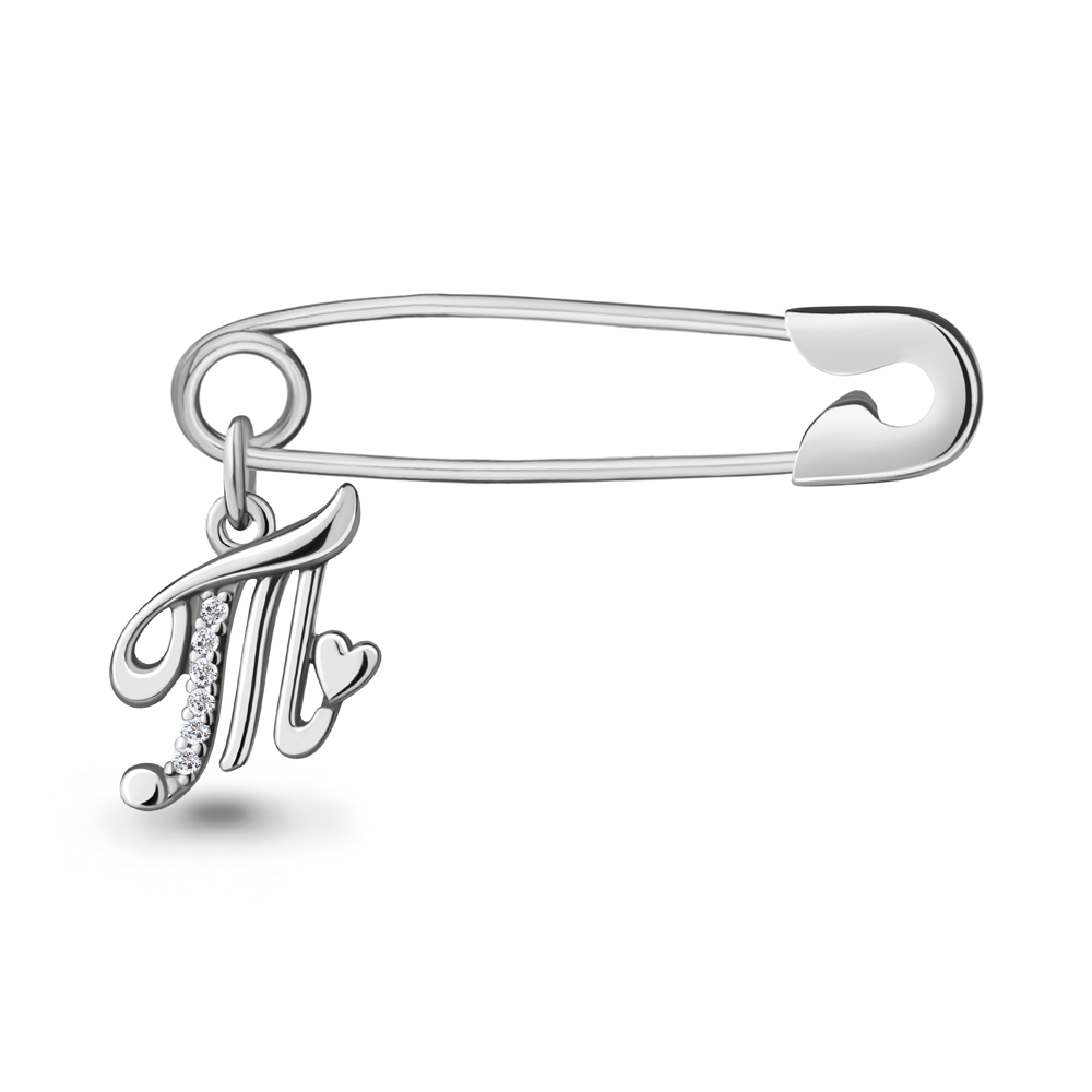 

Брошь из серебра с фианитом Aquamarine 72713А_925_р, 72713А_925_р