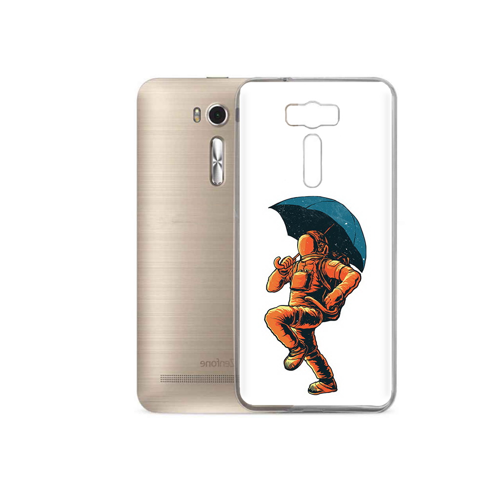 

Чехол MyPads Tocco для Asus ZenFone 2 Laser (ZE500KL) шагающий космонавт с зонтом, Прозрачный, Tocco