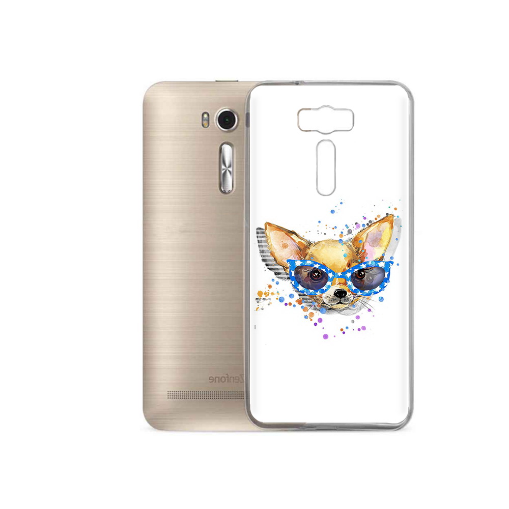 

Чехол MyPads Tocco для Asus ZenFone 2 Laser (ZE500KL) чихуа-хуа в очках (PT16965.647.691), Прозрачный, Tocco
