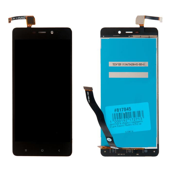 

Дисплей в сборе с тачскрином для Xiaomi Redmi 4 Pro, чёрный, PD-817845