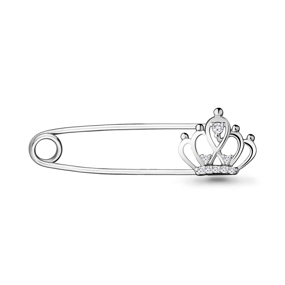 

Брошь из серебра с фианитом Aquamarine 72688А_925_р, 72688А_925_р
