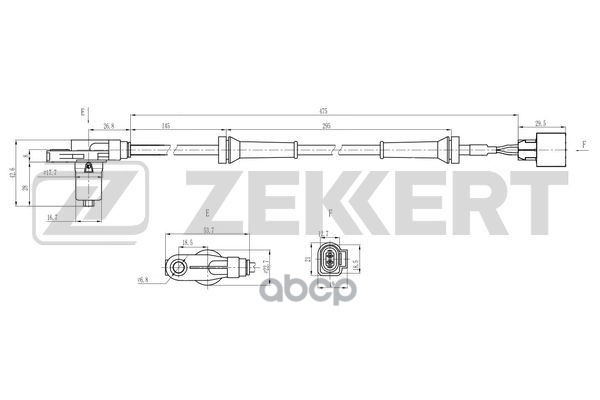 

Датчик ABS передн. VW Sharan 95- Seat Alhambra 96- Ford Galaxy 97-