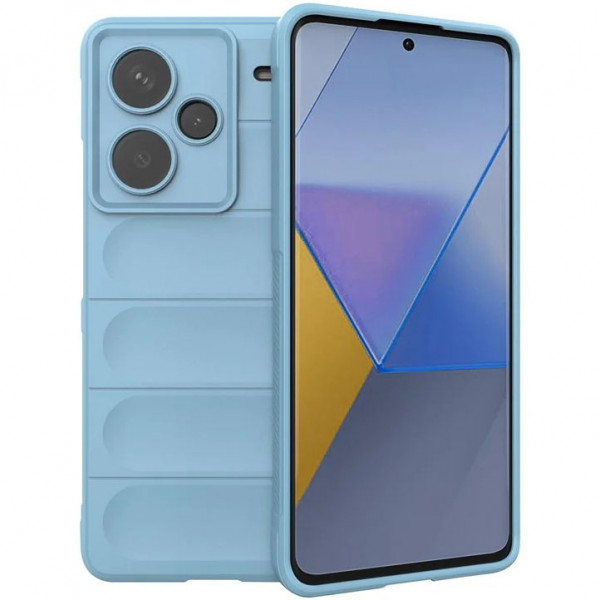 

Противоударный чехол Flex Silicone для Xiaomi Redmi Note 13 Pro Plus 5G, голубой, Flex Silicone