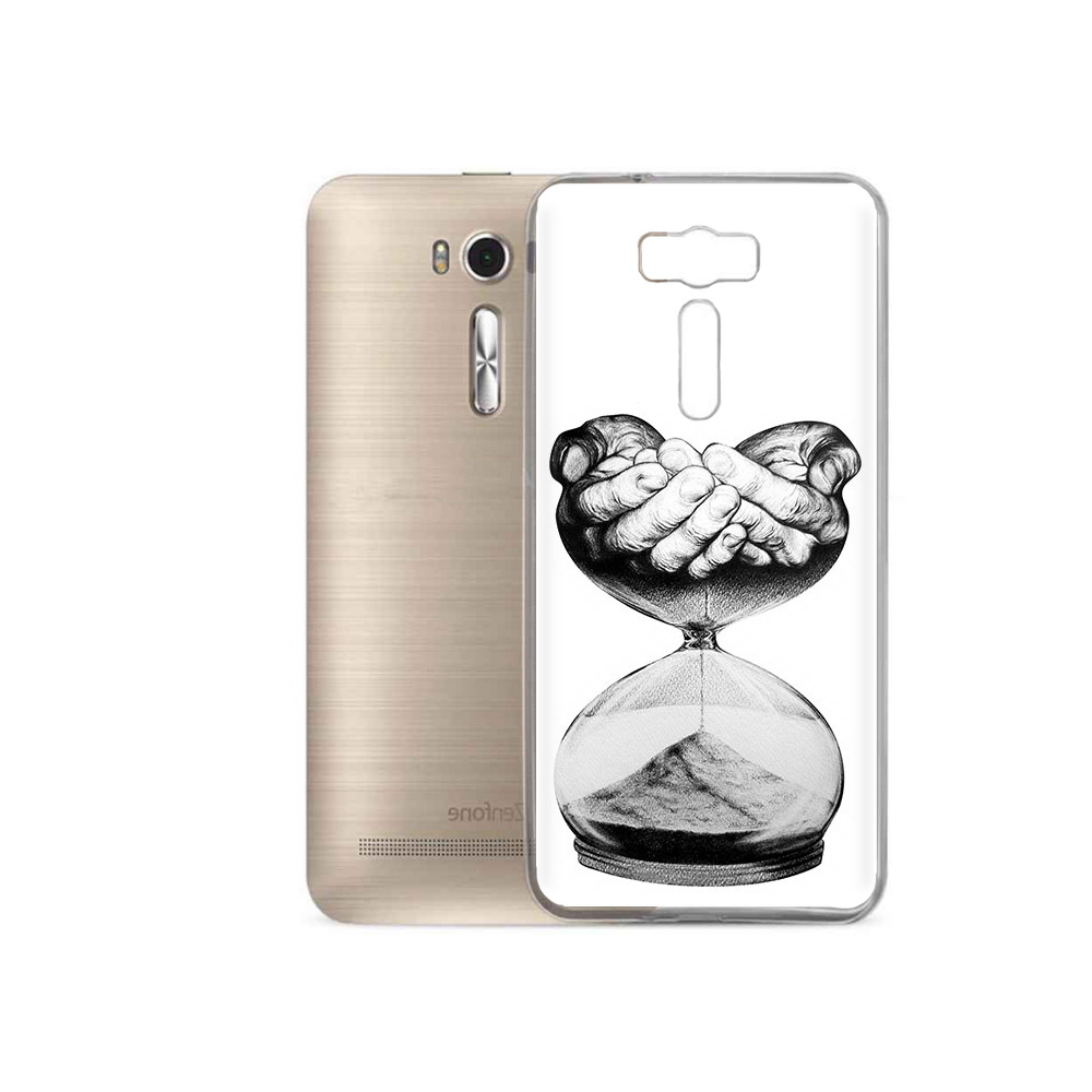 

Чехол MyPads Tocco для Asus ZenFone 2 Laser (ZE500KL) часы жизни черно белый, Прозрачный, Tocco