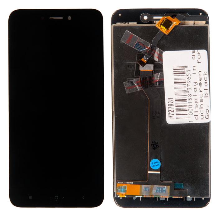 Дисплей в сборе с тачскрином для Xiaomi Redmi Go, чёрный