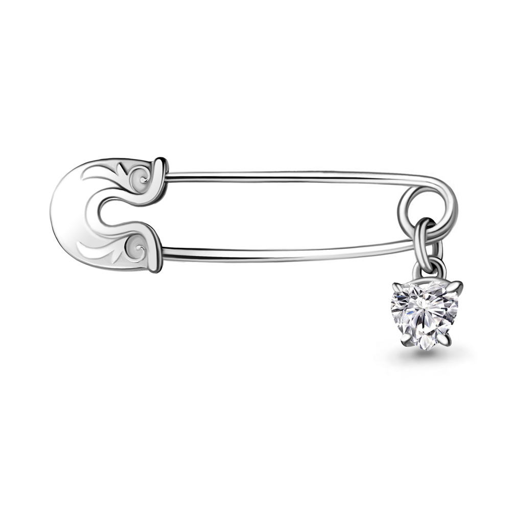 

Брошь из серебра с фианитом Aquamarine 72607_925_р, 72607_925_р
