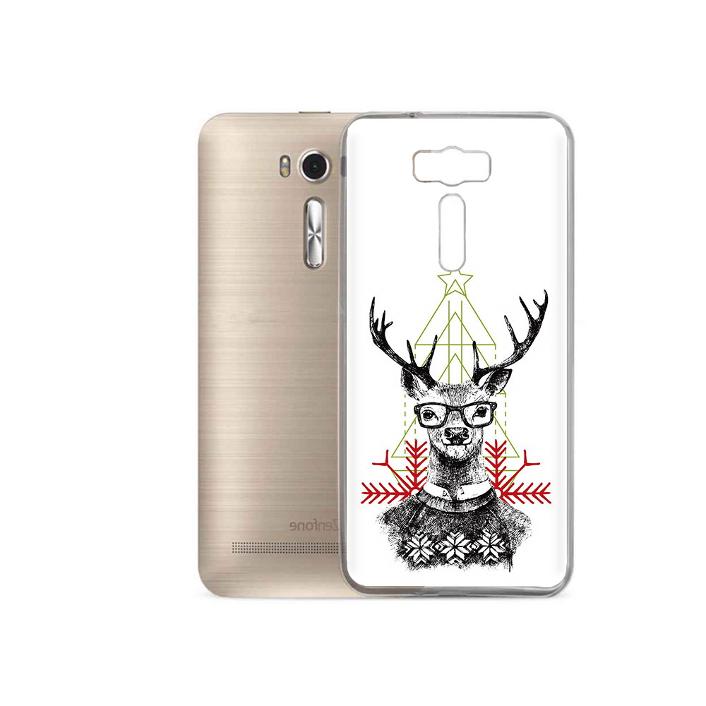 

Чехол MyPads Tocco для Asus ZenFone 2 Laser (ZE500KL) умный олень (PT16965.647.652), Прозрачный, Tocco