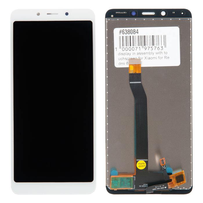 

Дисплей в сборе с тачскрином для Xiaomi для Redmi 6, Redmi 6A, белый, PD-638084