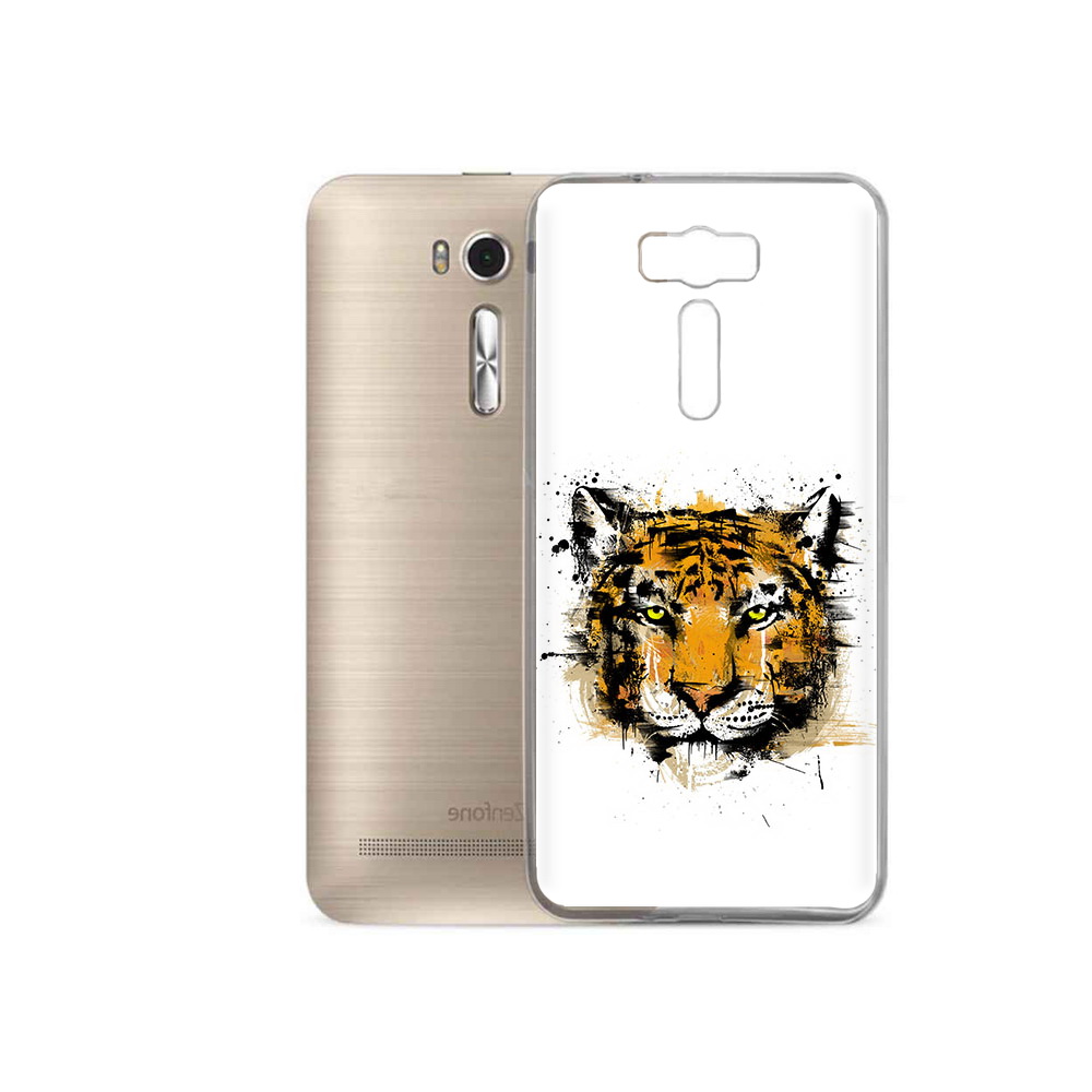 

Чехол MyPads Tocco для Asus ZenFone 2 Laser (ZE500KL) тигруля (PT16965.647.643), Прозрачный, Tocco