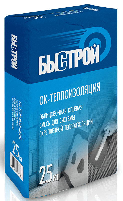 

Смесь штукатурно-клеевая Быстрой Теплоизоляция ОК серый 25 кг