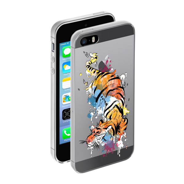 

Чехол Deppa Gel Art Animal Тигр для Apple iPhone 5/5S, Разноцветный, Gel Art