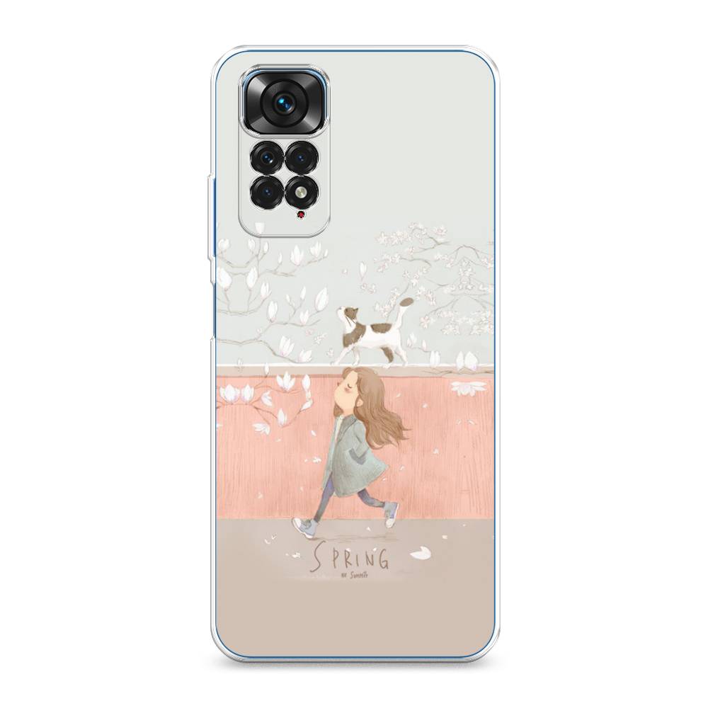 фото Силиконовый чехол "девочка-весна" на xiaomi redmi note 11s awog