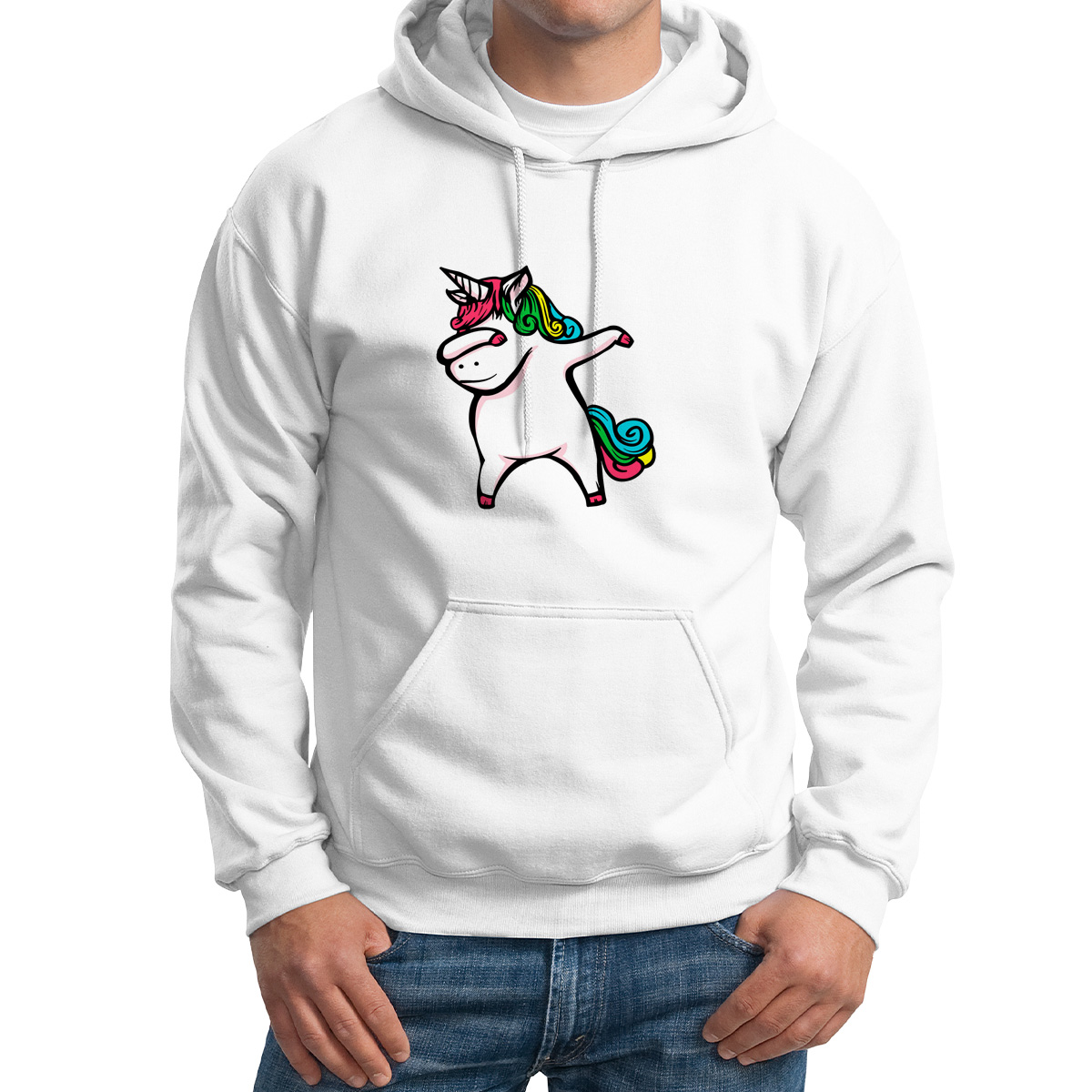 

Худи унисекс CoolPodarok Дети. Единорожка белое 48 RU, M0501572