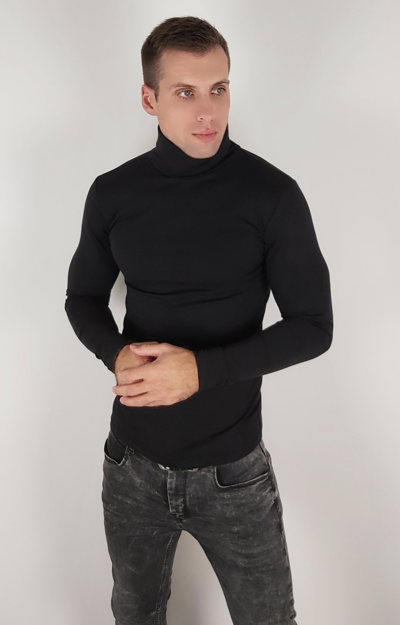 

Водолазка мужская ROPSHOP ROP7 черная XL, ROP7