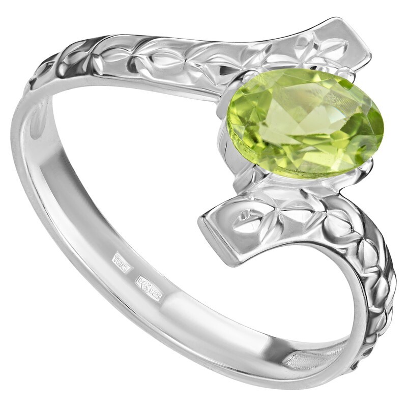 

Кольцо из серебра с хризолитом р. , LAZURIT-ONLINE 8056PD, 8056PD