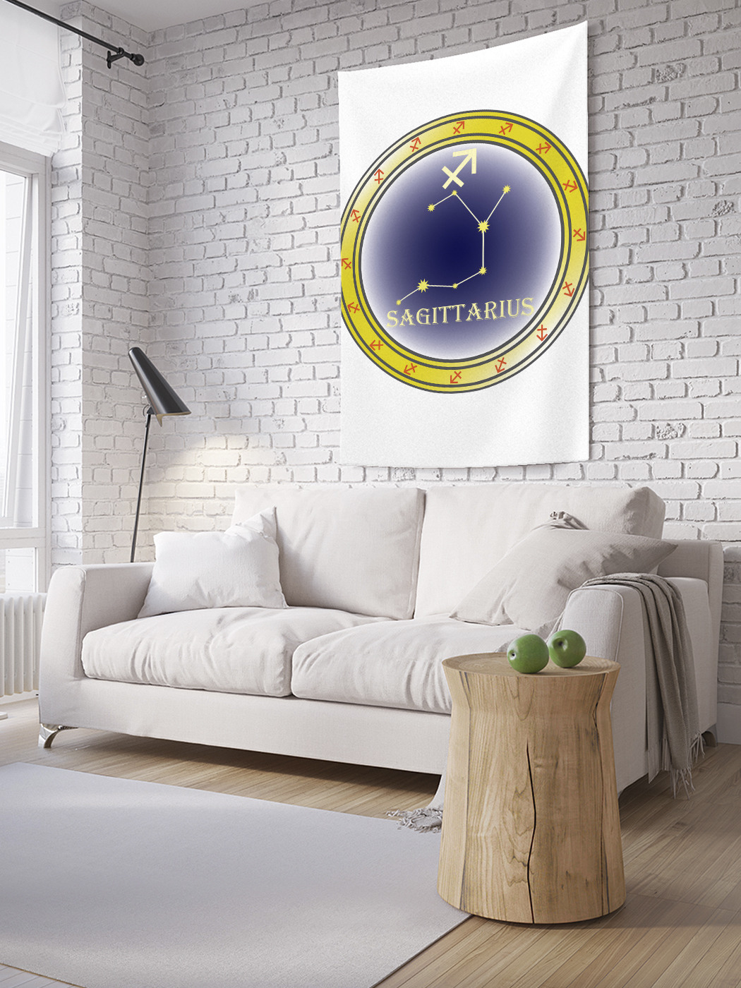 

Вертикальное фотопанно на стену JoyArty Монета знак Стрельца 100x150 см, Монета знак Стрельца