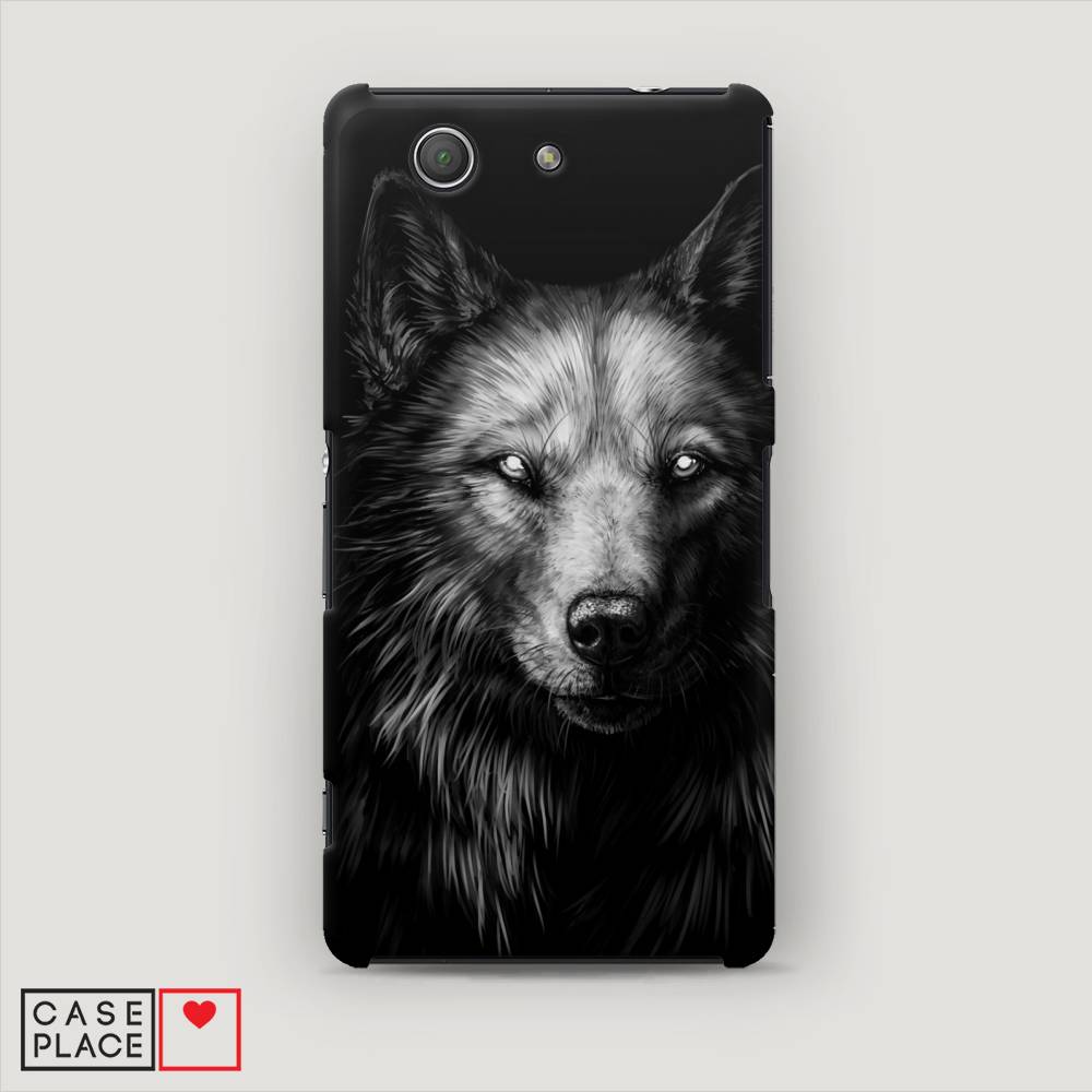 

Пластиковый чехол "Волк черно белый" на Sony Xperia Z3 compact, 52020-1