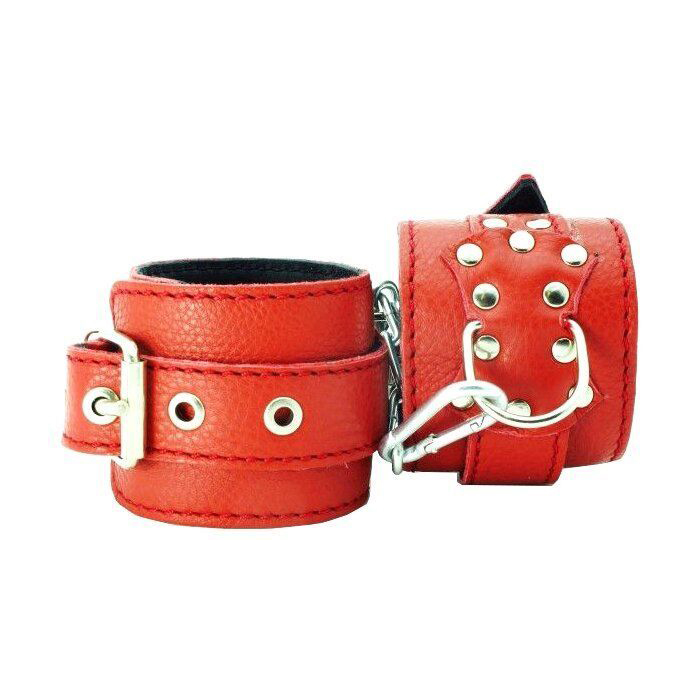 Оковы BDSM Арсенал 56005ars кожаные красный