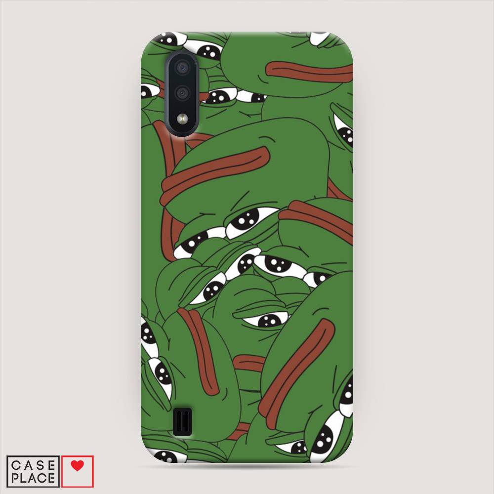 

Пластиковый чехол "Печальный frog" на Samsung Galaxy A01