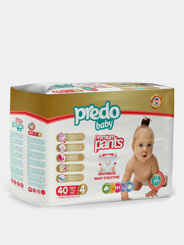 Подгузники-трусики Predo Baby 4 Maxi (7-18 кг) 40 шт