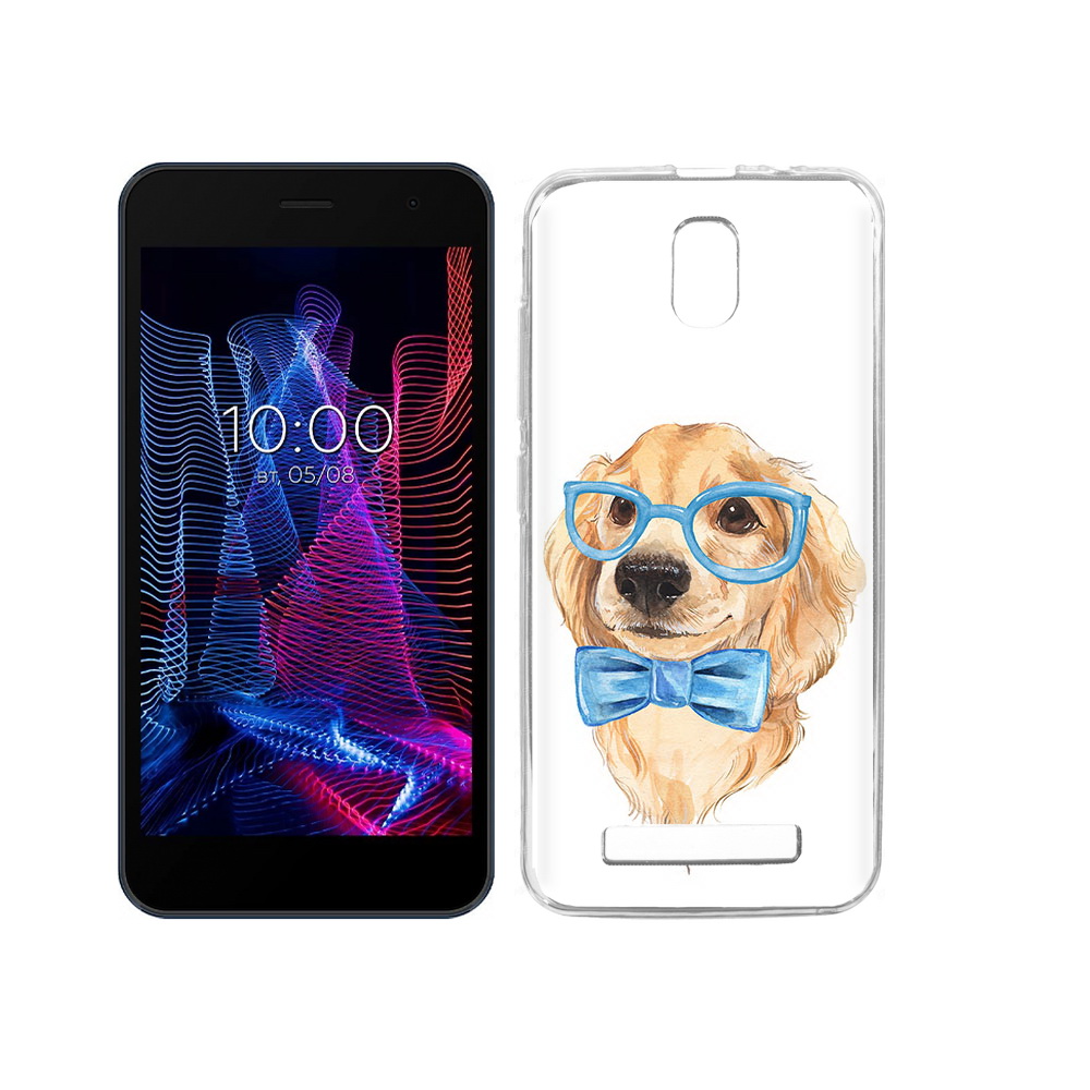 

Чехол MyPads Tocco для BQ 5047L Like Собака интеллигент, Прозрачный, Tocco