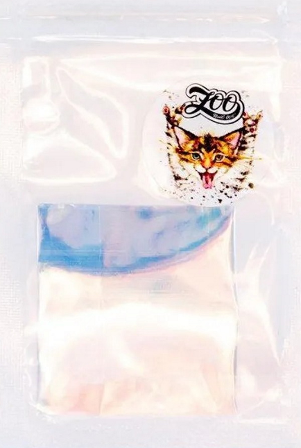 

Битое стекло №1031 Zoo Nail Art (лента 20х4 см), Разноцветный