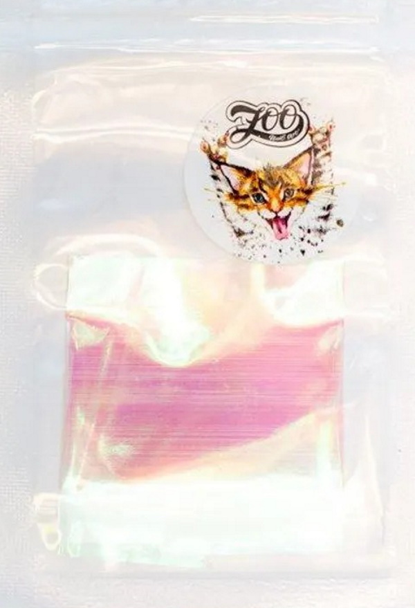 

Битое стекло №1030 Zoo Nail Art (лента 20х4 см), Разноцветный