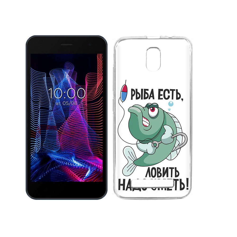 

Чехол MyPads Tocco для BQ 5047L Like Рыба есть ,ловить надо уметь, Прозрачный, Tocco
